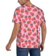thumbnail image 2 of Uemuo Strawberry Print Mens Polo Shirts Baseball T-shirt Performance Short Sleeve Golf Shirt Moisture Wicking Athletic Casual Collared T-Shirt-Small, 2 of 7