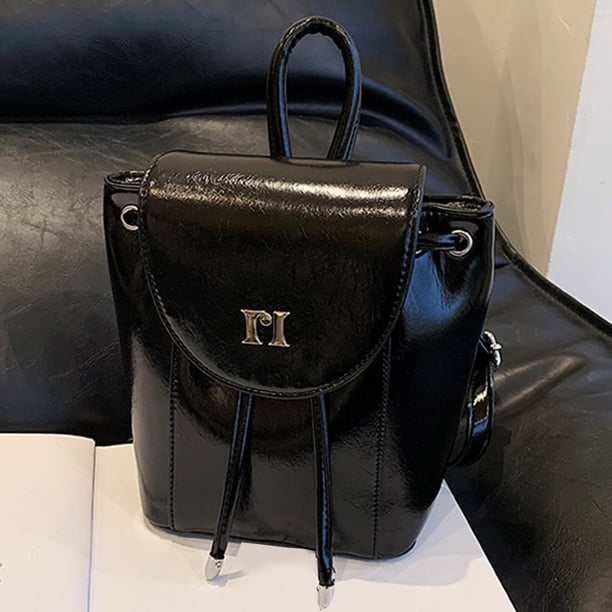 Mochila de mujer de cuero PU Y2K mochila de senderismo 2023 mochila escolar sólida de viaje coreano Likrtyny Para Estrenar