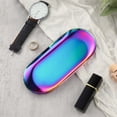 thumbnail image 2 of Trinket Tray Oval Stainless Small Serving Trays Towel Storage Dish Plate Tea Trays Jewelry Plate Decorative Storage Tray Stainless Decorative Tray Jewelry Dish, 2 of 6