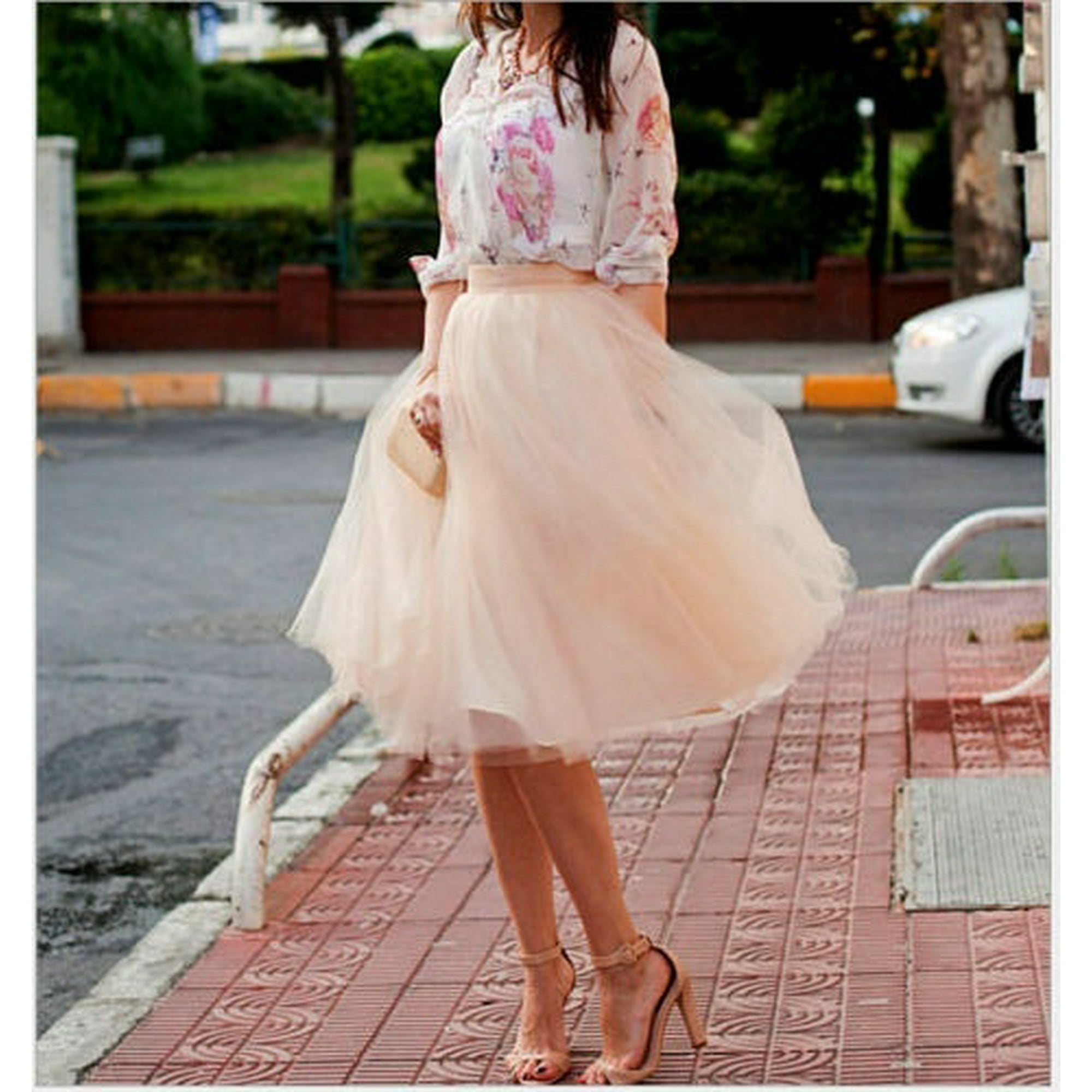 Jupe en Tulle a 7 Couches Mode Robe Vintage pour Femmes Jupon Tutu Rockabilly des Annees 50 Walmart