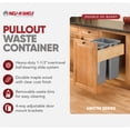 thumbnail image 2 of Rev-A-Shelf Pullout Top Mount Trash Can w/ Soft-close, 50 qt, 4WCTM-2150BBSCDM-2, 2 of 11