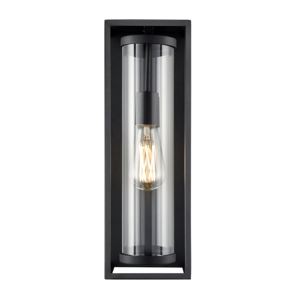 Millennium Lighting Caleb 1 Light Outdoor Wall Sconce in Textured Black 16.5 Inch