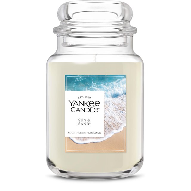 Tarro grande con aroma a sol y arena de Candle Yankee Candle, 660 ml
