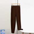 thumbnail image 2 of Tnhcen Women's Elastic Waist Lightweight Breathable Sleep Pants Solid Color Casual Home Wear Plus Size Lounge Pants L - 5XL Soft Cozy Pajama Bottoms, 2 of 3