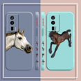 thumbnail image 4 of Case For Redmi K60E K50 K40S K40 K30 K20 10C 9 8A 8 10 Pro 4G 5G Colour Simple Liquid silicone Case Galloping Horses, 4 of 5