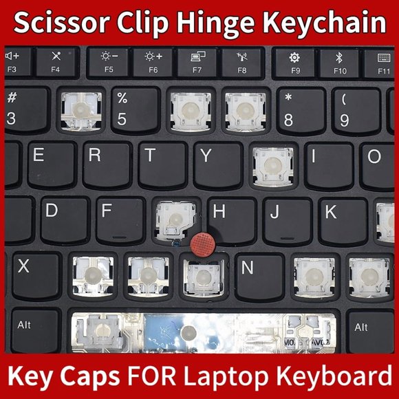 Keys Scissor Clip Hinge For IBM Thinkpad Yoga X1 Carbon T440 T460S T470 X280 X390 E490 E15 E14 Red Cap Keycap Keyboard Keychain 4 Hinge