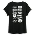 thumbnail image 2 of Mattel - 80Th Logos Oversized  - Women's Oversized T-Shirt, 2 of 4