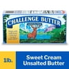 Challenge Butter Unsalted Butter, 16 oz, 4 Sticks