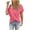 Pink, variant on Tops Women's Sales Flowy Summer-Beach Lightweight Shirts Solid Elegant Ladies Tshirts Fluffy Short Sleeve Tee Fashion Sports Tops Tshirt Athletic Vintage V-Neck T-shirt Blouse Pi