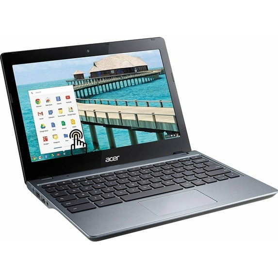 Restored Acer 11.6" Touchscreen Chromebook Laptop, Intel Celeron 2955U, 4GB RAM, 16GB HD &/OR 16GB SSD, Chrome OS, Black, C720P-2625 (Refurbished)