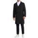 thumbnail image 2 of Abrigo Inspire Chic para hombres, de doble botonadura, con cuello de muesca, cálido, de invierno, abrigo largo de negocios con bolsillos, XL, negro, 2 of 6