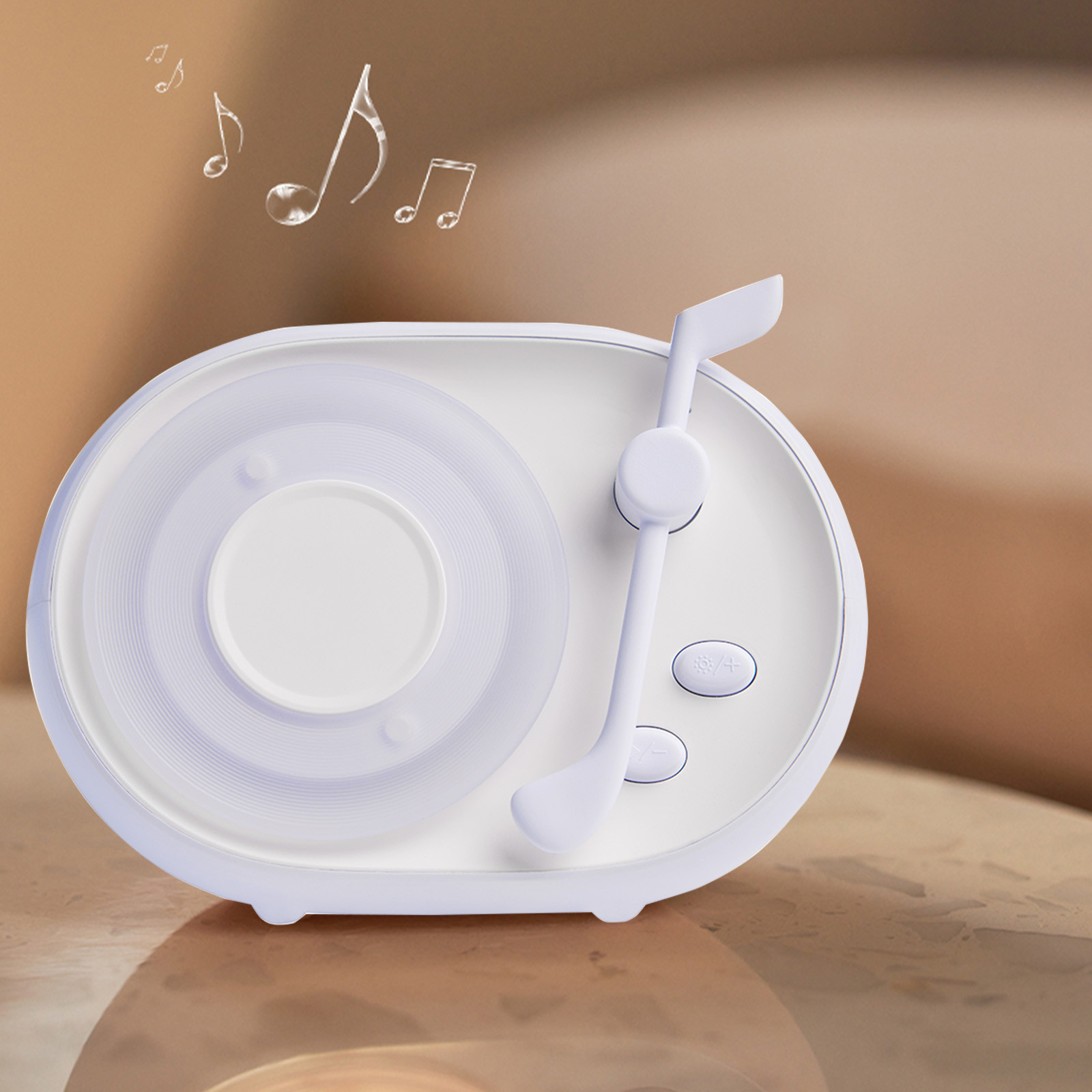 COM1950s Bluetooth Speaker with Flowing Light Effects,Desktop Mood Lighting Wireless Speaker,Portable 5.1 Inch Bluetooth 5.3 Sound System with 10H Playtime for Home Office Party Decor