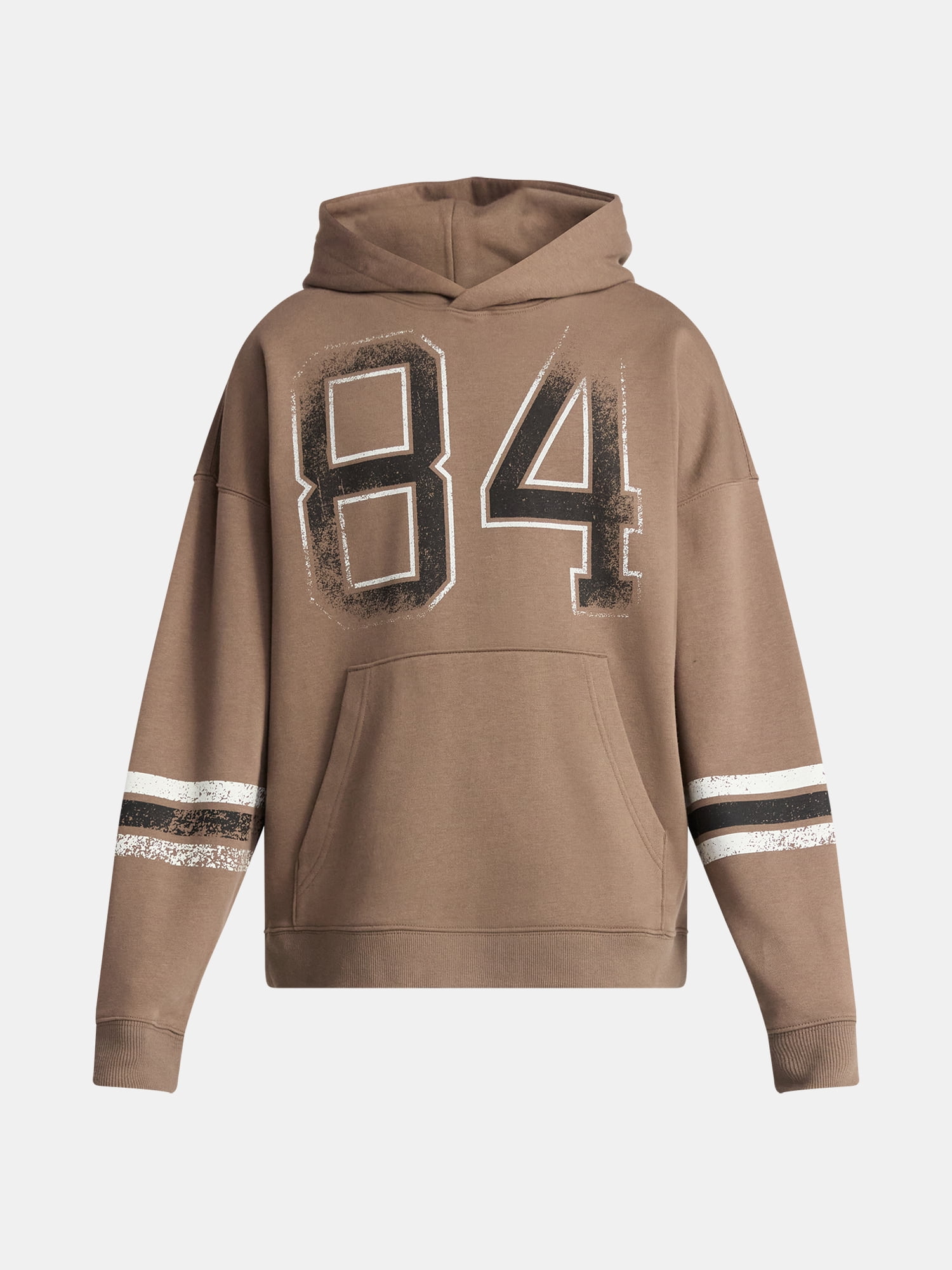 No Boundaries Varsity Hoodie with Long Sleeves, Men's & Big Men's