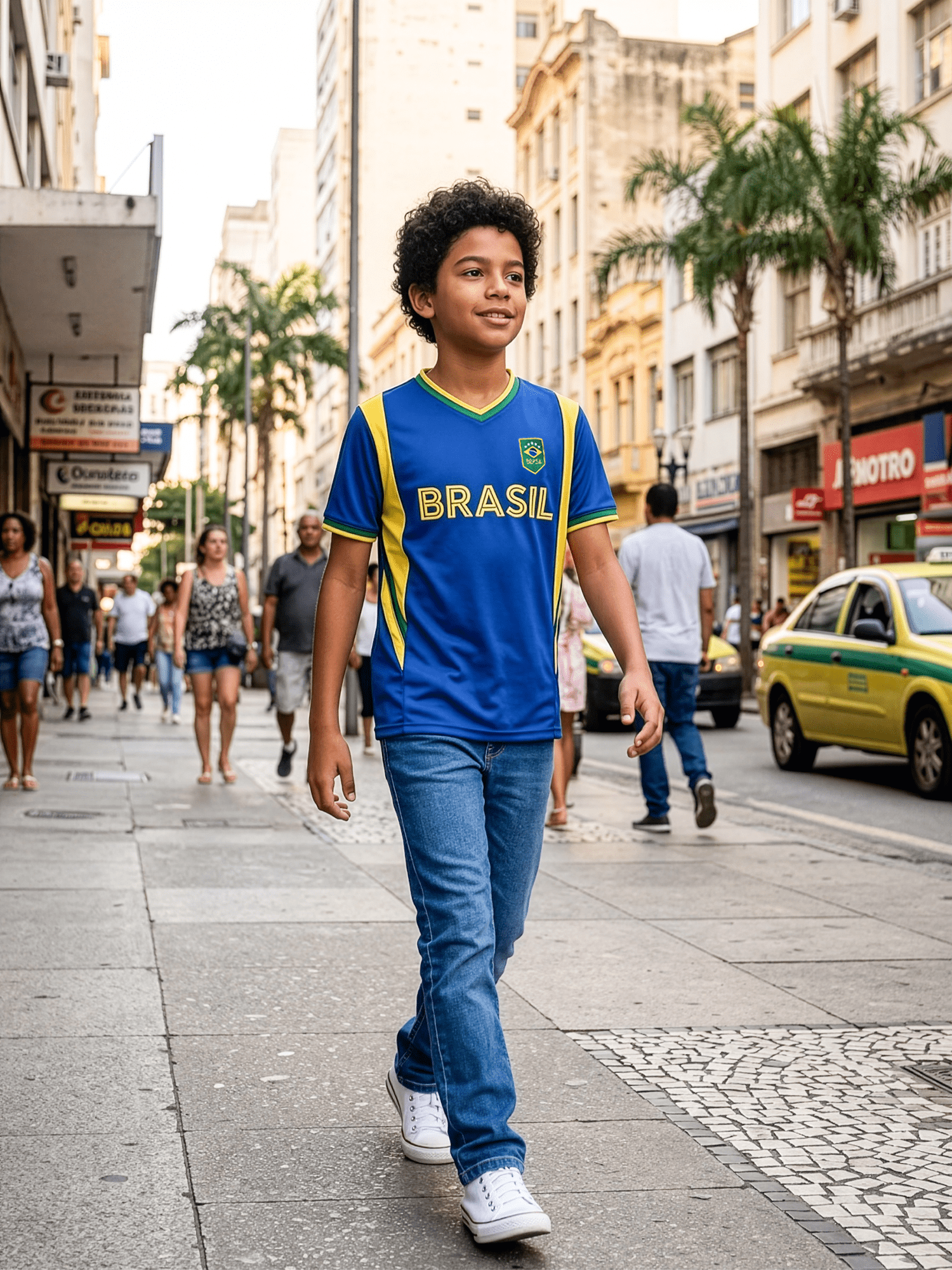 J4K Inc. Brasil Soccer Fan Jersey, Brazil Shirt 100% Polyester, YS-XXL, 1-Pack