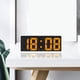 thumbnail image 5 of Reloj Despertador Digital, Pantalla Digital Grande Led Escritorio Y Reloj Junto a la Cama, 15.5x6.3x2.3cm, Marco Blanco con Fecha de Temperatura, Reloj Digital Pantalla Grande, 5 of 7