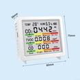 thumbnail image 2 of QenASHaing Air Quality Detector for Indoor Monitoring of Carbon Dioxide, Formaldehyde and VOC, 4" Display with Sound Alarm, Real-Time Temperature and Humidity Readings, 2 of 10