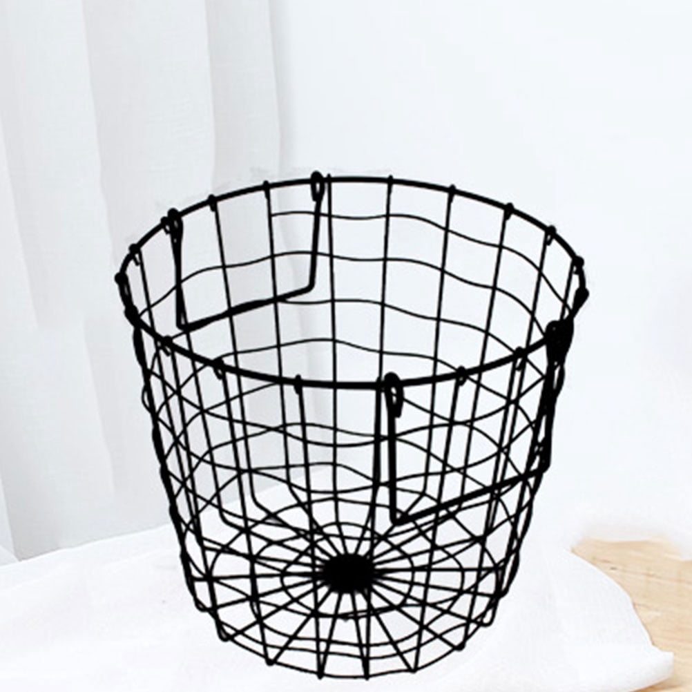 AURARMLET 1Pcs Laundry Hamper for Home Use Wrought Iron Black Design