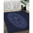 thumbnail image 3 of Ahgly Company Machine Washable Indoor Rectangle Transitional Night Black Area Rugs, 5' x 8', 3 of 7
