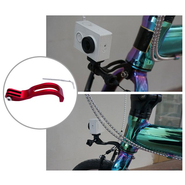 Soporte de la lámpara de la lámpara de la lámpara universal Luz de pastería de la ligera aleación de aluminio Flashlight Soporte LED para accesorios Cámara Bicicl rojo