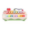 thumbnail image 1 of Cartoon Piano Toy, Piano Keyboard Toy 8 Keys Lightweight  For Home For 1 To 3 Years Old Green, 1 of 8