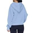 thumbnail image 6 of BDPORKAS Womens Oversized Half Zip Pullover Sweatshirts for Women Fleece Long Sleeve Cropped Hoodie Y2k Fall Fashion Clothes, 6 of 7