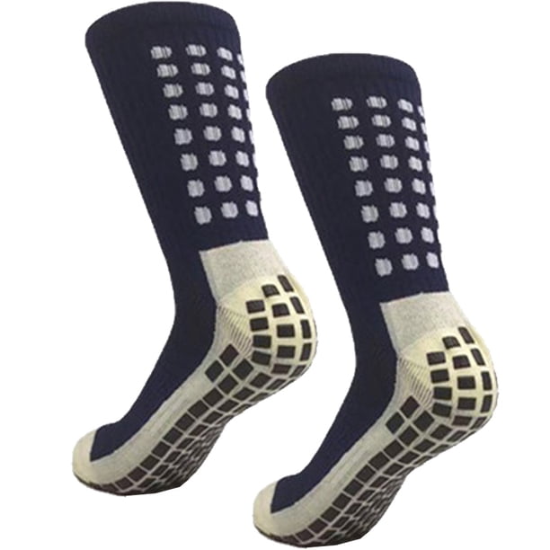 Calcetines de fútbol para hombre, calcetines de balón antideslizantes, almohadillas de agarre antideslizantes