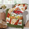 thumbnail image 5 of Fall Autumn Blanket Truck Pumpkin Throw Blanket Thanksgiving Day Gifts Flannel Blanket Plush Lightweight Soft Cozy Warm Fuzzy Fleece Fall Pumpkin Bedroom Decor for Woman Men Couch Bed Sofa 80"X60", 5 of 6