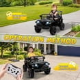thumbnail image 6 of 12V Kids Ride on Toys Cars with Parents Control, Toddler Electric Ride on Truck Car with Early Education Function, Riding Toy with 4 Wheel Suspension, MP3, USB, Electric Vehicle for Aged 3+, Black, 6 of 8