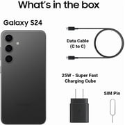 SAMSUNG Galaxy S24 Cell Phone, 128GB AI Smartphone, Unlocked Android, 50MP Camera, Fastest Processor, Long Battery Life, US Version, 2024, Onyx Black