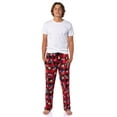 thumbnail image 7 of Super Mario Men's Buffalo Plaid Mario Power Up Adult Lounge Sleep Pajama Pants with Drawstring Elastic Waistband, 7 of 7