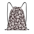 thumbnail image 1 of Xecao Hand Drawn Pig Pattern Sports Drawstring Backpack - String Swim Gym Bag with Wet Proof Pocket for Women&Men-Small, 1 of 6