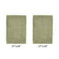 thumbnail image 2 of Better Trends 2 Piece Premium Bathroom Rug Set 100% Cotton Soft Tufted Reversible Bath Rug Water absorbent Bath Mat Ideal for Bathroom Shower and Tub Use, Edge Collection Sage (17" x 24" | 17" x 24"), 2 of 5