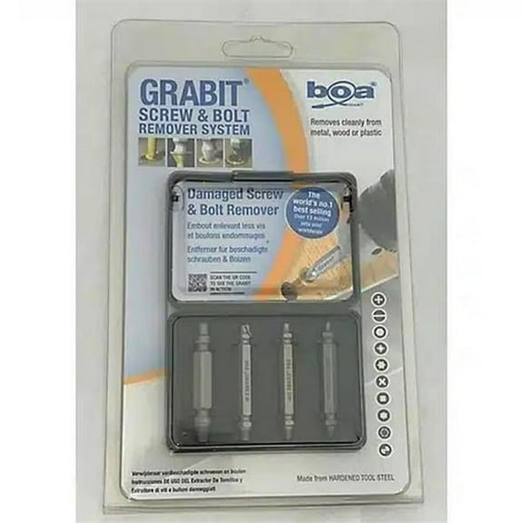 Grabit Screw Extractor Set - 4 Piece