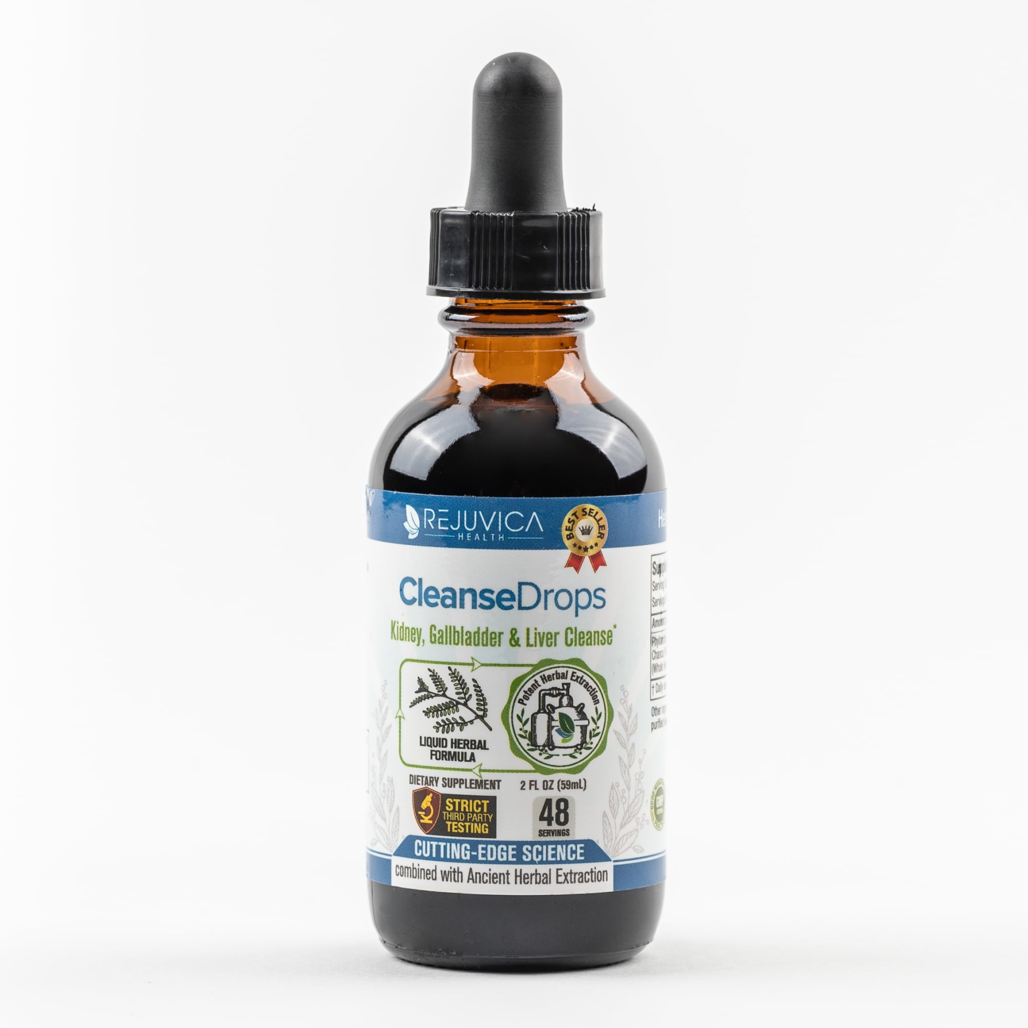 Cleanse Drops - Advanced Kidney & Gallbladder Support Supplement - Liquid Delivery for Better Absorption - High Quality Chanca Piedra Leaves from the Amazonian Rainforest