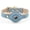 Blue, variant on Dog Collars, Harnesses & Leashes Made from Vegan Leather with Dog Tracker Device Holder Adjustable Dog Collar