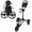 Black/Grey, variant on MacGregor Golf Flat Fold 3 Wheel Golf Cart - Folds Completely Flat - White/Green