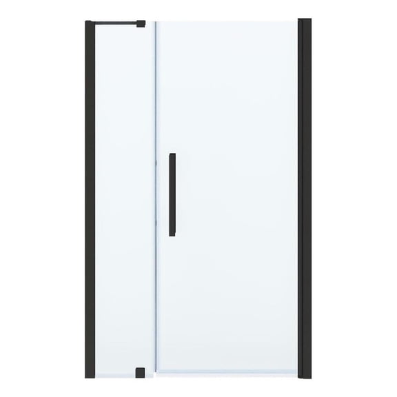 Pasadena 48 x 36 x 74-3/4 Alcove Shower Kit with Base and Door in Black