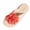 Orange, variant on Wensltd Women Flower Flip Flops Lightweight Beach Sandals Daily Casual Soft Sole Sandals