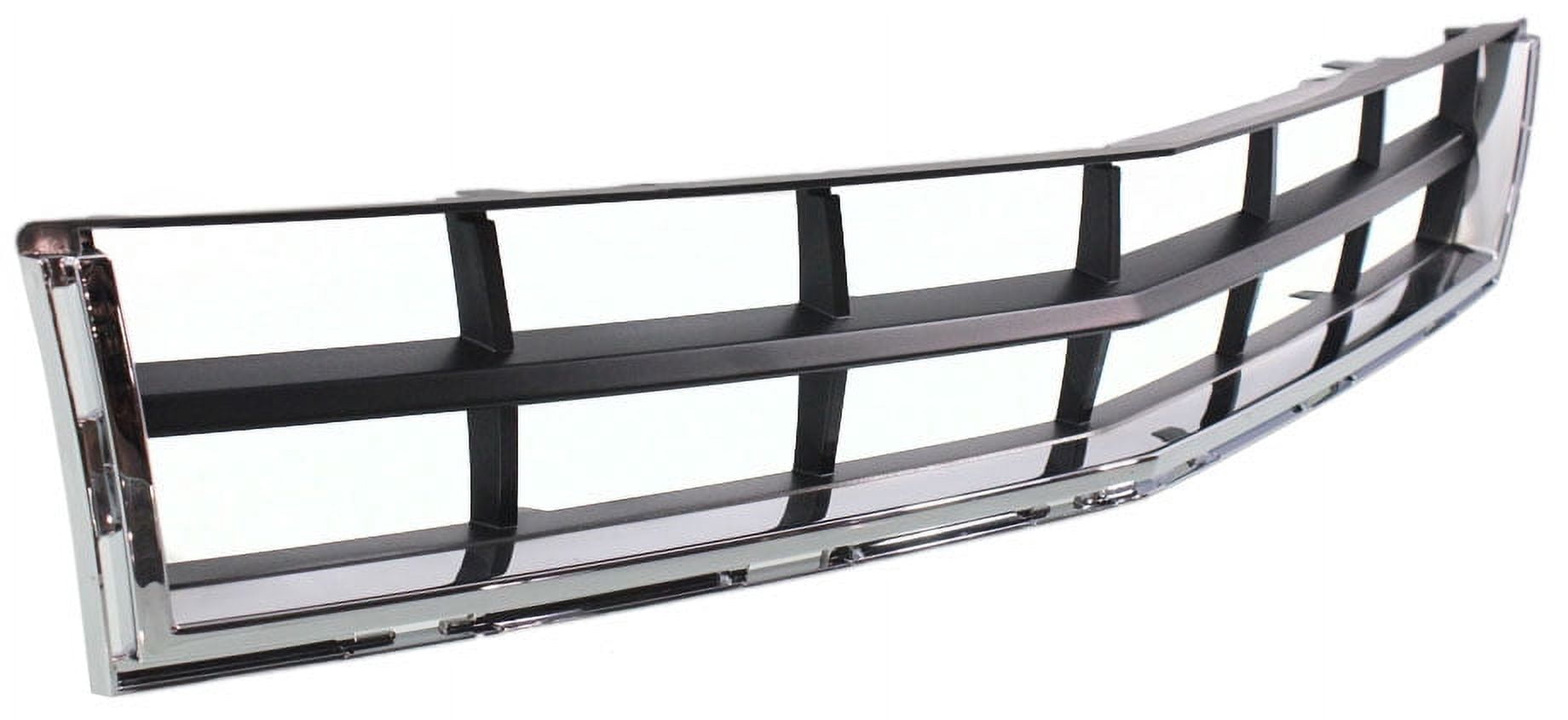 Bumper Grille Compatible With 2010-2012 Cadillac SRX Front Textured Gray