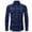 Style2, variant on Men's Long Sleeve Shirt Plaid Printed Fall Fitted Button Down Shirt Button Up Button Pocket Soft Winter Tops Style4 Large