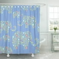 thumbnail image 1 of ABPHQTO Patrón de pastel de animal azul con elefantes florales en violeta colorido bebé dibujos animados impermeable baño cortinas de ducha conjunto 165x180 cm ABPHQTO PKNMT66x72Shower-11010, 1 of 2
