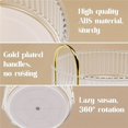 thumbnail image 2 of 2 Tier Space-Saving 360 Rotating Lazy Susan Makeup Organizer For Vanity Bathroom Countertop Skincare Beauty, 2 of 11