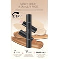 thumbnail image 3 of Dual-End Highlight & Contour Stick, Ivory & Dark Brown, Waterproof Face Shaping Makeup for Fair Skin, 3 of 5