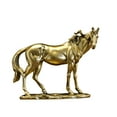 thumbnail image 4 of Estatuilla de caballo, estatua decorativa, adorno creativo de mesa, escultura de Animal para estantería, centro de mesa, escritorio, sala de estar Oro, 4 of 8