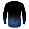 thumbnail image 4 of Wdfiry Men's Long Sleeves Henley Shirts Button Down Casual Slim Gradient T Shirt Soft Comfy Tops, 4 of 4