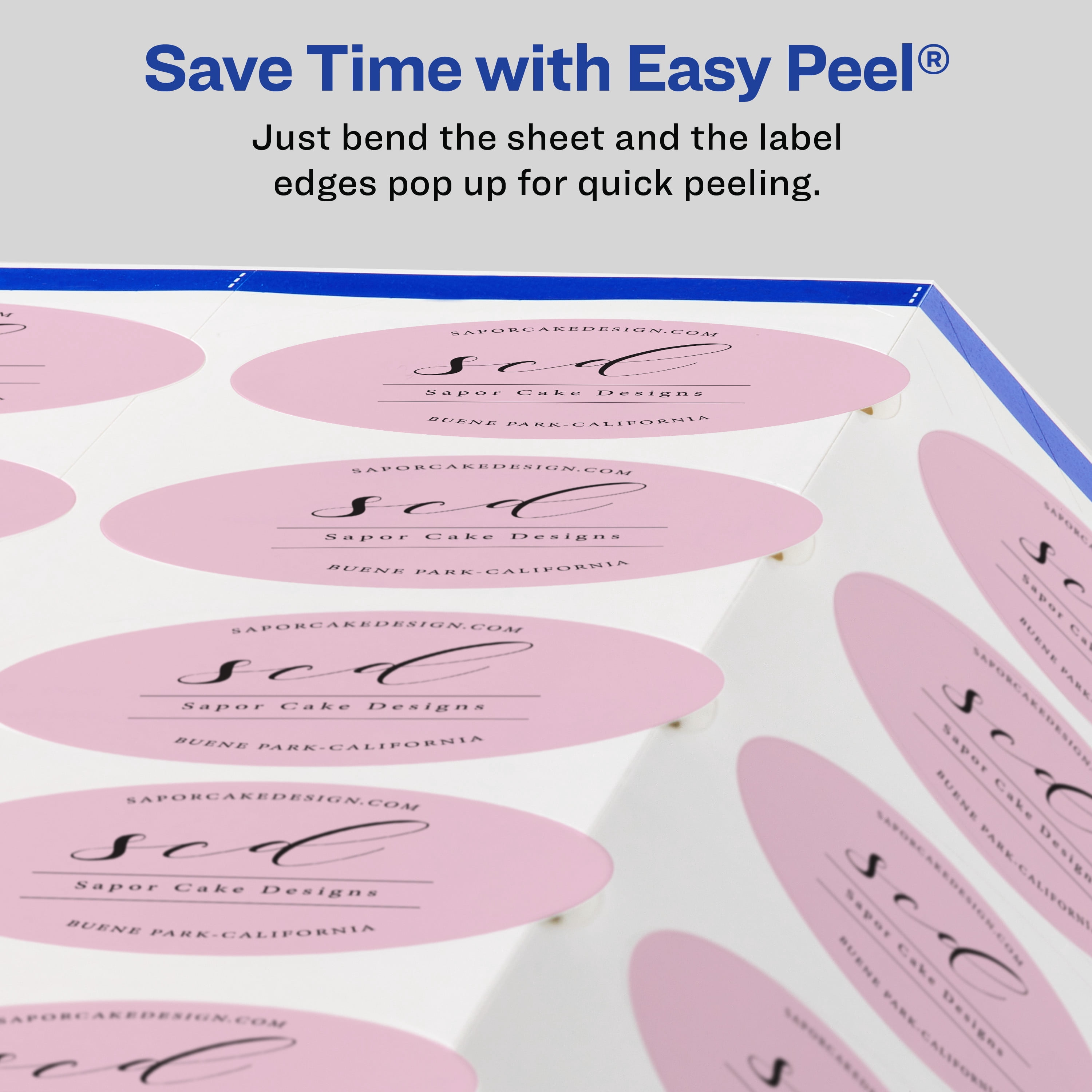 Avery Matte White Oval Labels, 2" x 3-1/3", 400 Labels