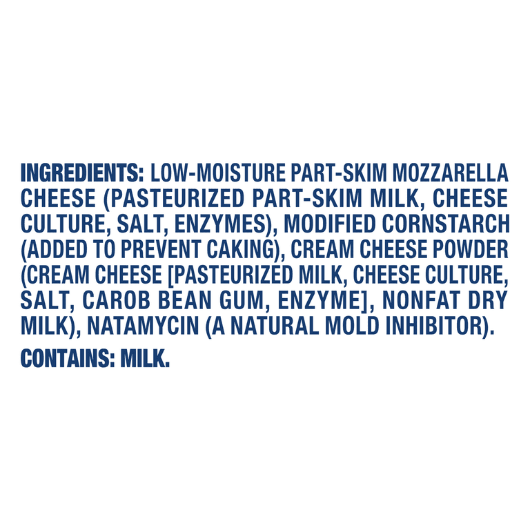 Kraft Mozzarella Shredded Cheese with a Touch of Philadelphia for a Creamy Melt, 16 oz Bag