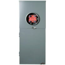Homeline Outdoor Meter Socket & Main Breaker Load Center, 16 Circuits, 200-Amps