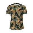 thumbnail image 5 of Wukai Camouflage Rabbit Print Men's Short-Sleeved Mesh T-Shirt,Quick-Dry Short Sleeve Workout T-Shirt-X-Small, 5 of 8