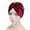 Wine Red, variant on Travelwant Pleated Stretch Ruffle Women's Velvet Chemo Turban Hat Wrap Cover